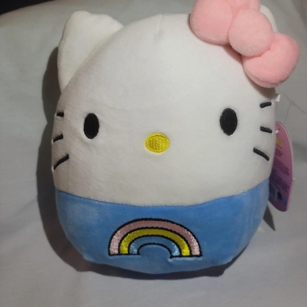 Squishmallow Official Kellytoy Sanrio Squad Squishy Stuffed Hello Kitty 7